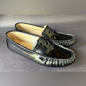 Laurent Effel Patent Leather Mocassins Loafers Shoes Women’s Size 41